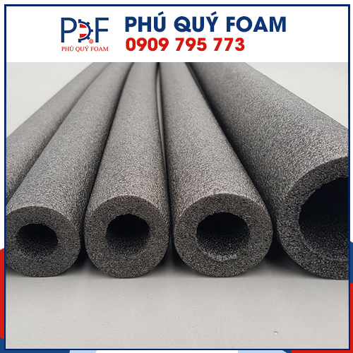 PE foam dạng ống màu đen